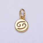 Round Zodiac Sign Charm - Image 6