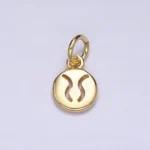 Round Zodiac Sign Charm - Image 5