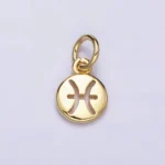 Round Zodiac Sign Charm - Image 3