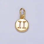 Round Zodiac Sign Charm - Image 2