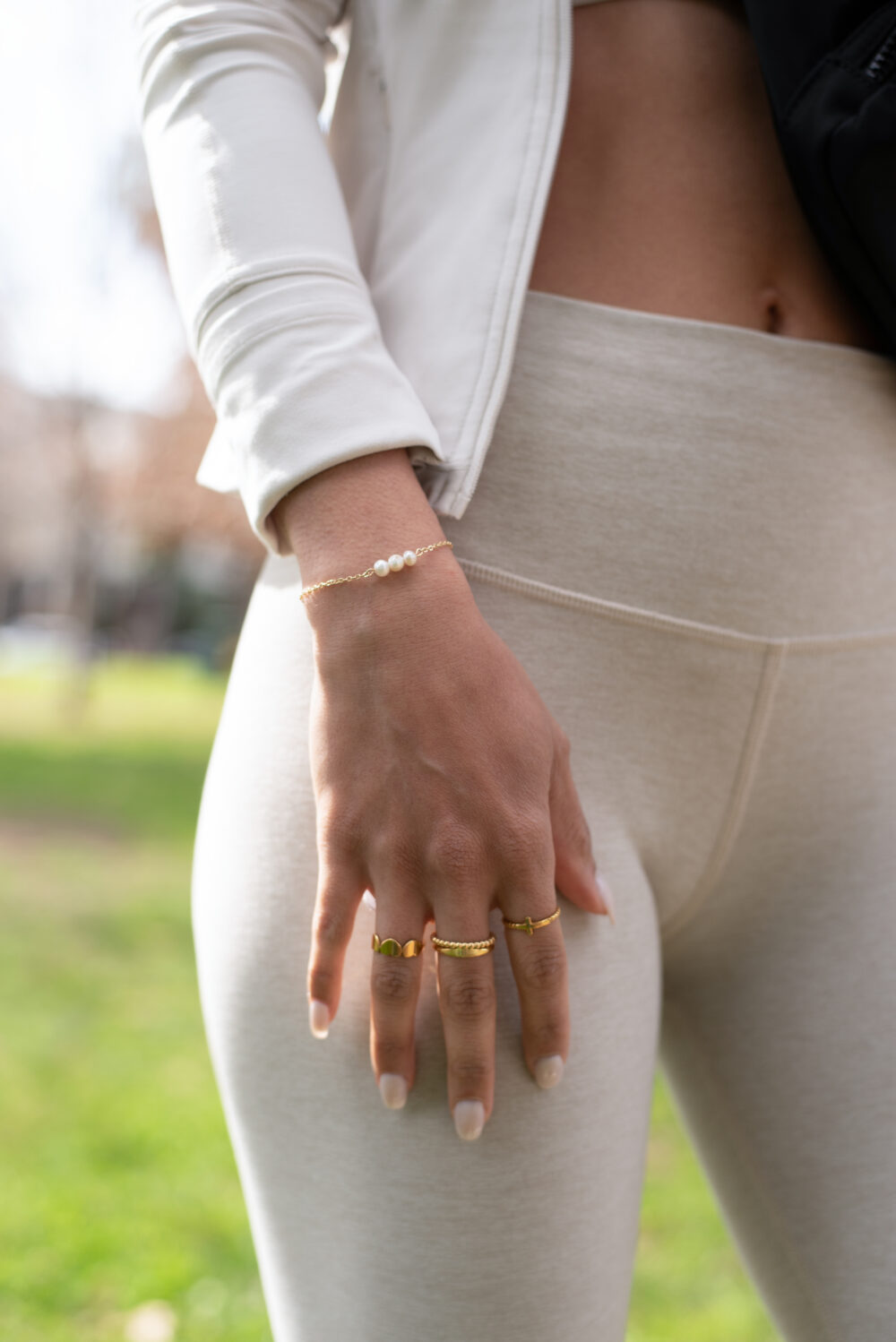 Three Pearl Dainty Bracelet