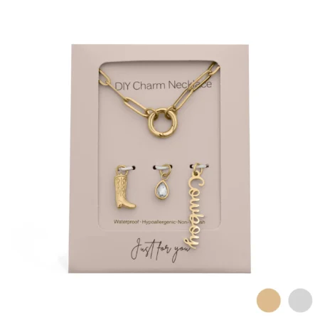 Cowboy Charm Holder Necklace Gift Set
