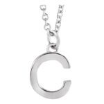 Sterling Silver Initial Necklace