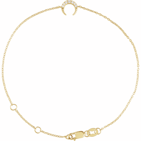 14k Gold Cresent Moon