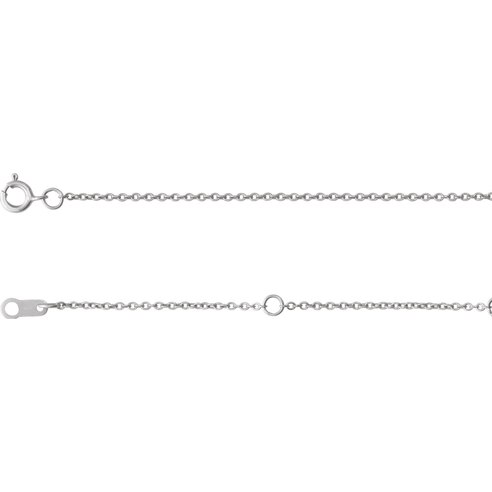 Adjustable White Gold Bracelet