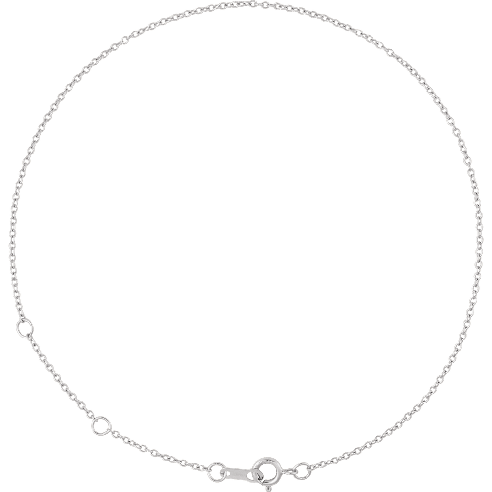 White Gold Adjustable Chain
