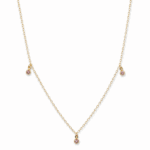 three stone pendant necklace