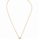 cubic zirconia slide pendant on a serpentine chain