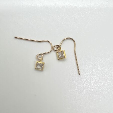 Pierced Square Earrings