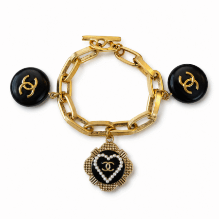 Repurposed 1990's Chanel Charm Bracelet