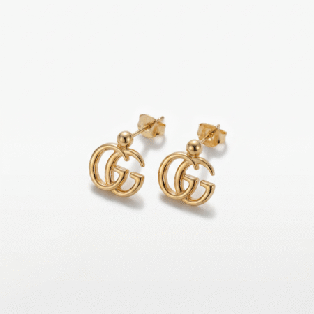 Repurposed Gucci Charm Drop Earrings