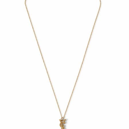 Repurposed YSL Purse Charm Necklace